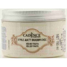 Cadence Shabby Chic Relief Paste 150ml Taffy S1 - Scrap Of Your Life 
