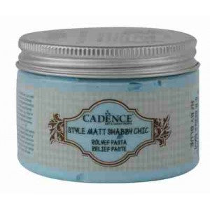 Cadence Shabby Chic Relief Paste 150ml Baby Blue S10 - Scrap Of Your Life 