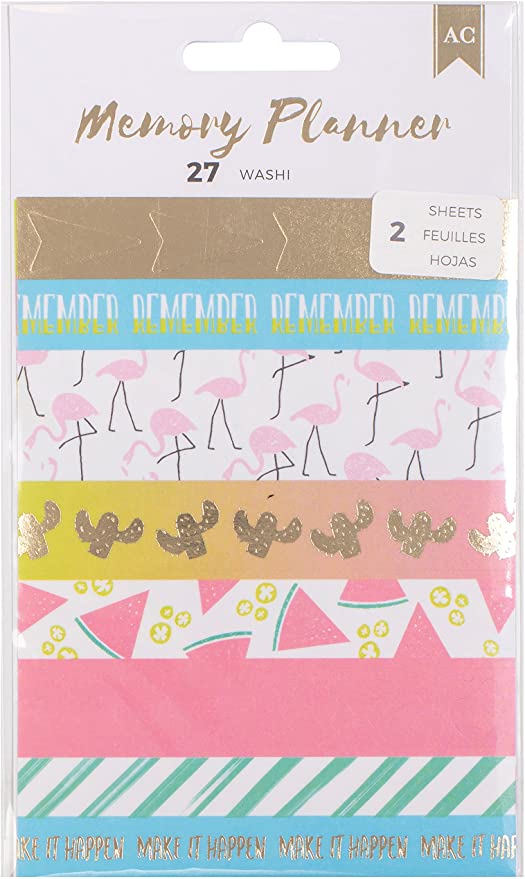 American Crafts - Memory Planner Collection - Washi Tape Stickers - Scrap Of Your Life 