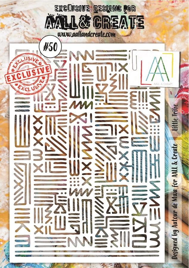 AALL & Create - Tribal Stencil A5 (#50) - Scrap Of Your Life 