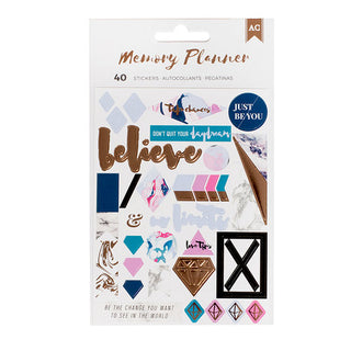 American Crafts - Memory Planner Collection - Marble Crush Stickers - Scrap Of Your Life 