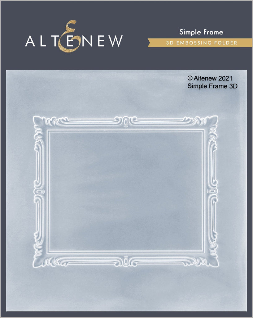 Altenew - Embossing Folder - Simple Frame 3D ALT4874 - Scrap Of Your Life 