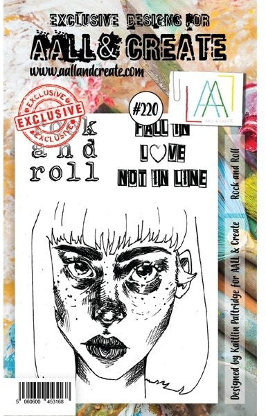 AALL & Create - Acrylic Stamps A6 - Rock and Roll #220 - Scrap Of Your Life 