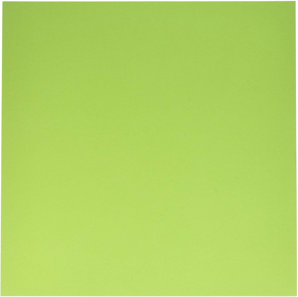American Crafts - 12 x 12 Cardstock - Smooth - Key Lime - Scrap Of Your Life 