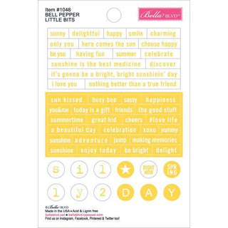 Bella BLVD Little Bits Stickers Bell Pepper - Scrap Of Your Life 