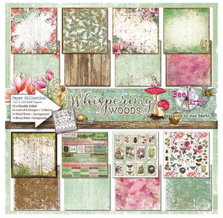 Bee Arty 12 x 12 Paper Collection Whispering Woods - Scrap Of Your Life 