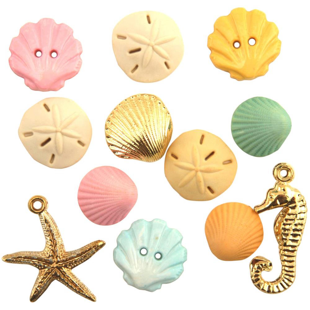 Buttons Galore - Summer Collection Beach Treasures Buttons - Scrap Of Your Life 