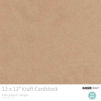 Kaisercraft - Cardstock - Kraft 12 x 12 - Scrap Of Your Life 