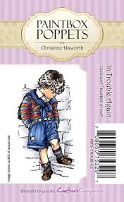 Crafters Companion Paintbox Poppets Unmounted Stamps - In Trouble Again - Scrap Of Your Life 