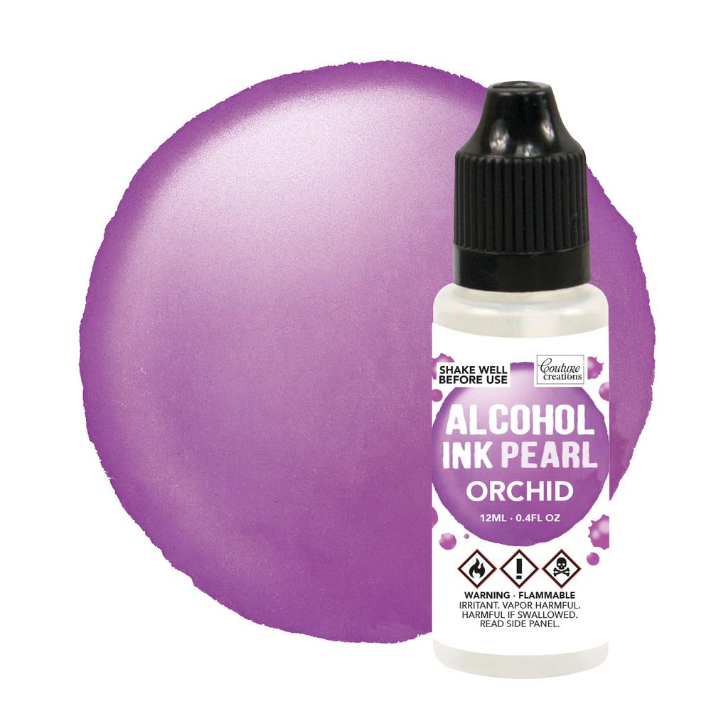 Couture Creations - Alcohol Ink - Intrigue / Orchid Pearl - Scrap Of Your Life 