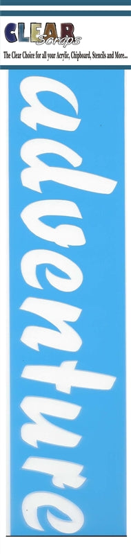 Clear Scraps - Stencil - 3" x 12" - Adventure - Scrap Of Your Life 