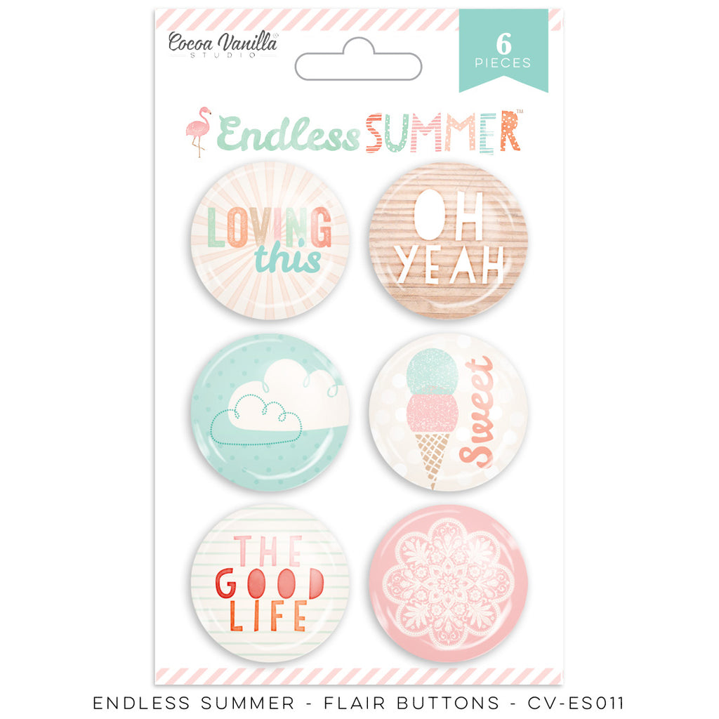 Cocoa Vanilla Studio - Designs Endless Summer Flair Badges - Scrap Of Your Life 