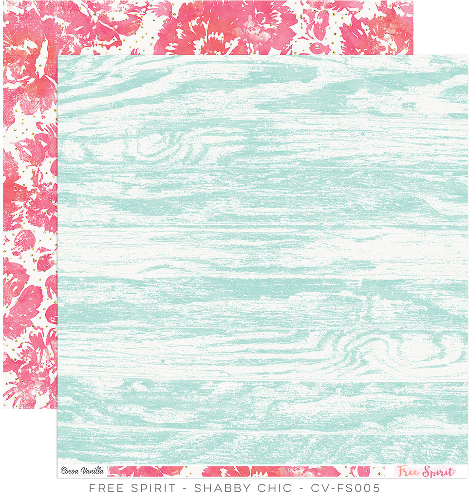 Cocoa Vanilla Studio Free Spirit Collection 12 x 12  Double-Sided  Paper - Scrap Of Your Life 