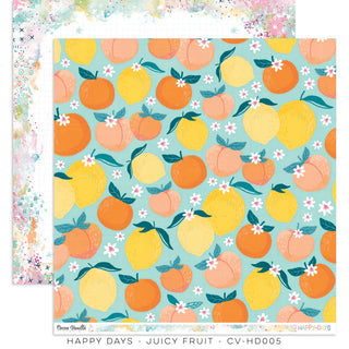 Cocoa Vanilla Happy Days - 12 x 12 Double Side Paper - Juicy Fruit - Scrap Of Your Life 