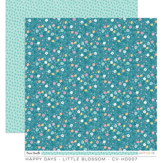 Cocoa Vanilla Happy Days - 12 x 12 Double Side Paper - Little Blossom - Scrap Of Your Life 