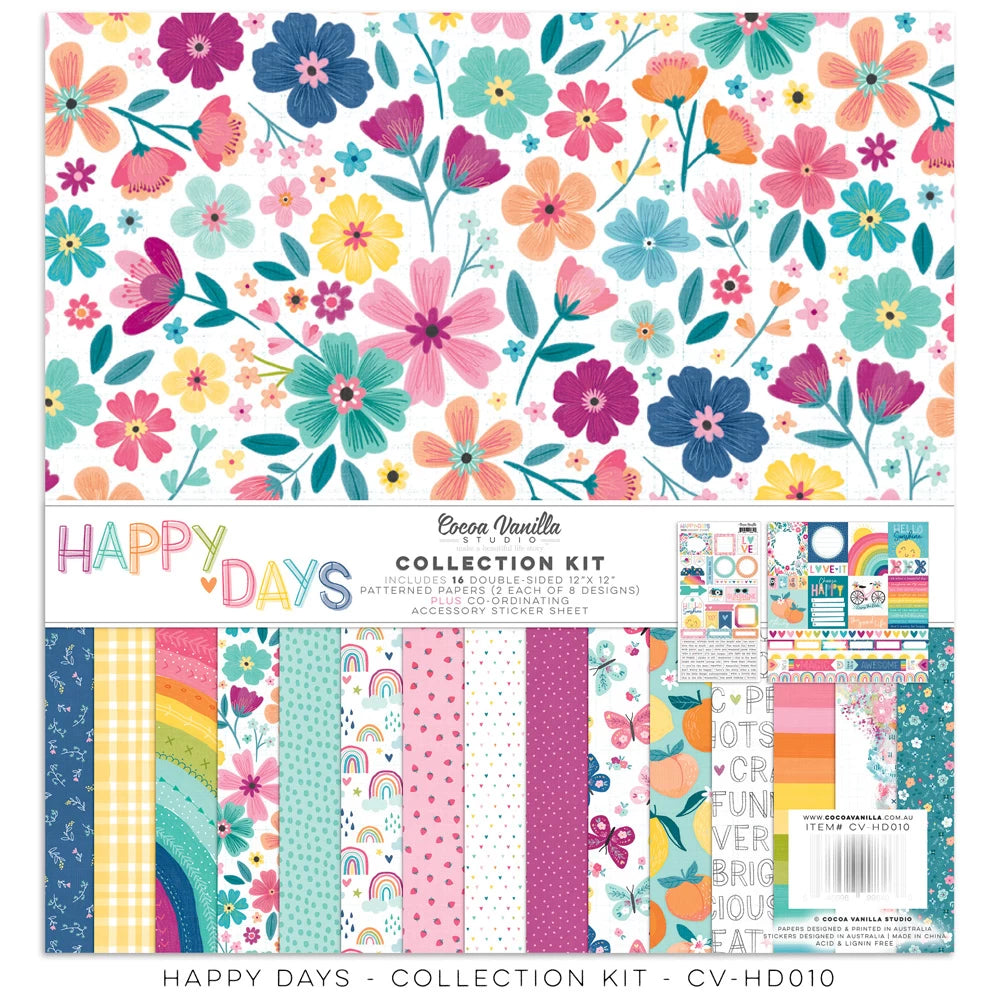 Cocoa Vanilla Happy Days - 12 x 12 Collection Pack - Scrap Of Your Life 