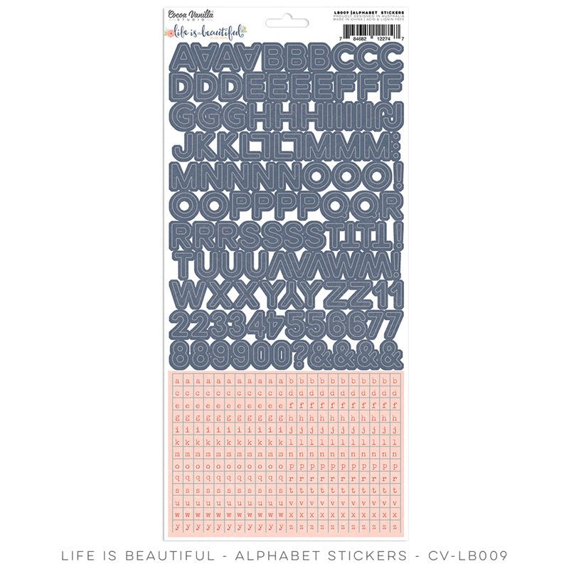 Cocoa Vanilla Studio - Life is Beautiful - Alphabet Stickers - Scrap Of Your Life 