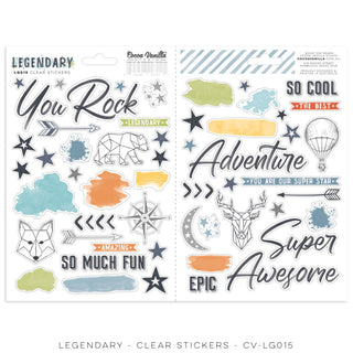Cocoa Vanilla Studio - Legendary - Clear Stickers - Scrap Of Your Life 
