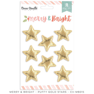 Cocoa Vanilla - Merry and Bright  - Gold Stars - Scrap Of Your Life 