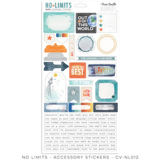 Cocoa Vanilla -  No Limits Accessory Stickers - Scrap Of Your Life 