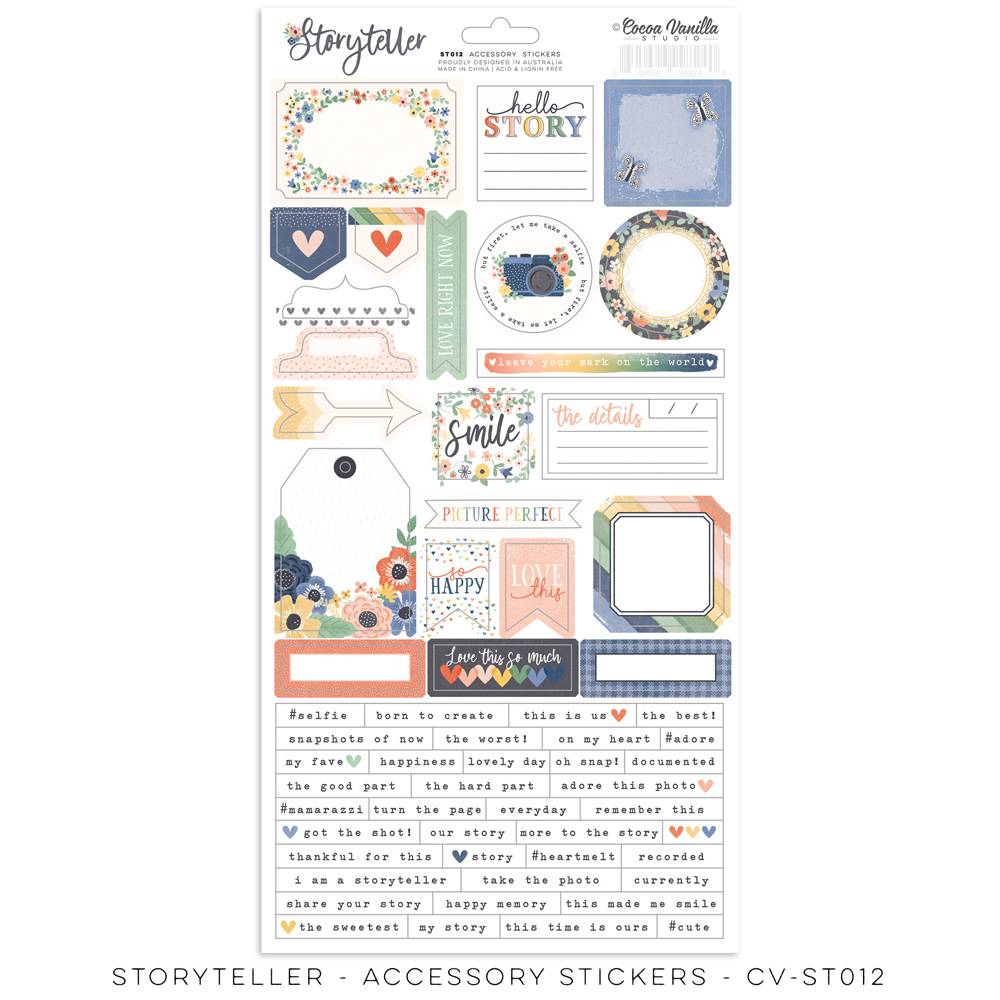 Cocoa Vanilla - Accessory Stickers - Storyteller - Scrap Of Your Life 