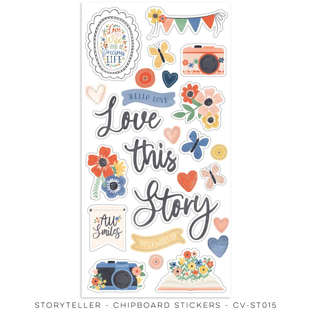 Cocoa Vanilla - Chipboard Stickers - Storyteller - Scrap Of Your Life 