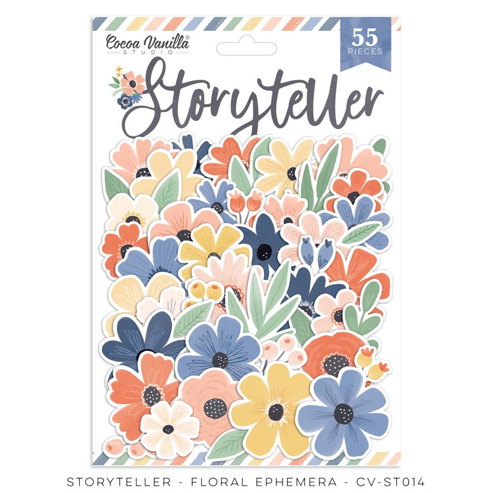 Cocoa Vanilla - Diecut Floral Ephemera - Storyteller - Scrap Of Your Life 