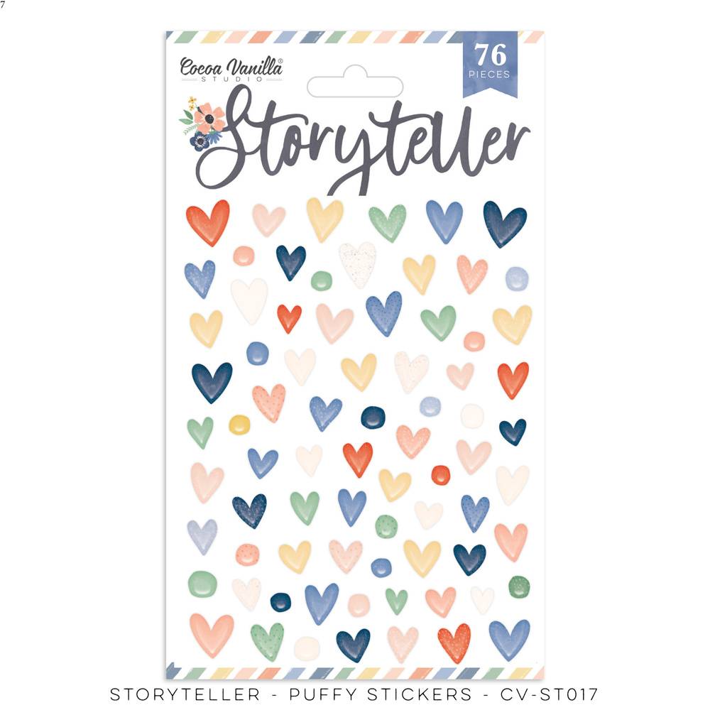 Cocoa Vanilla - Puffy Stickers  - Storyteller - Scrap Of Your Life 