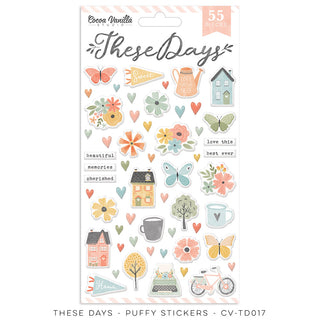 Cocoa Vanilla - These Days Collection - Puffy Stickers - Scrap Of Your Life 
