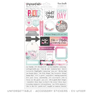 Cocoa Vanilla Studio - Unforgettable - Accessory Stickers - Scrap Of Your Life 