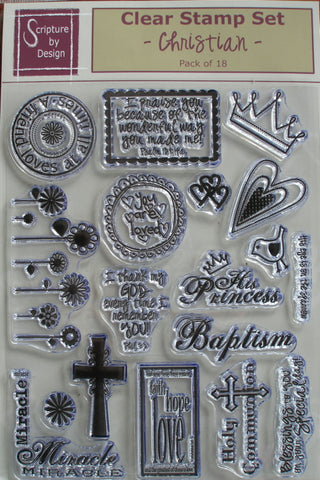 Scripture by Design - Acrylic Clear Stamp Set - Scrap Of Your Life 