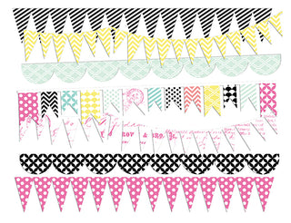 Heidi Swapp-Clear Pop Banner Delights - Scrap Of Your Life 