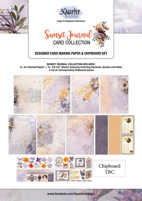 3Quarter Designs - Sunset Journal Card Collection - Scrap Of Your Life 