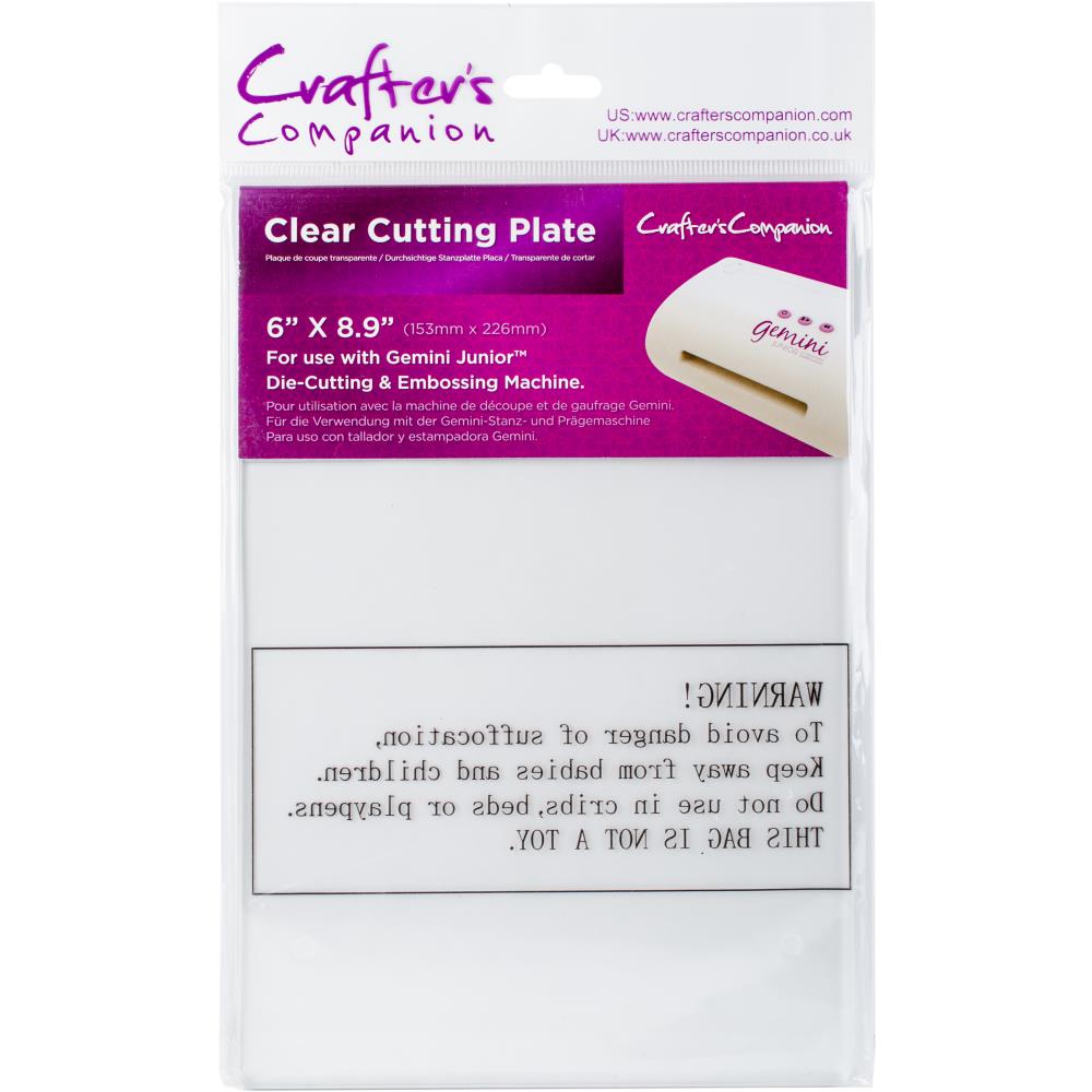 Crafter's Companion Gemini Junior Clear Cutting Plate 6 x 9 inches - Scrap Of Your Life 