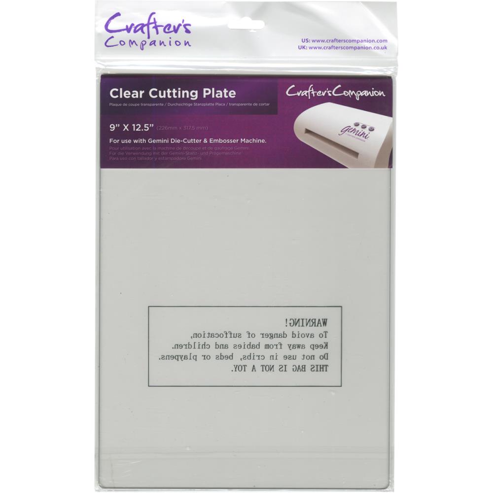 Crafter's Companion Gemini Junior Clear Cutting Plate 9 x 12.5 inches - Scrap Of Your Life 
