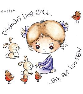 Crafters Companion - SWALK Stamp Friends Like You - Scrap Of Your Life 