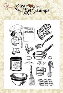 Crafty Secrets - Acrylic Stamps - Little Chef - Scrap Of Your Life 