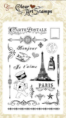 Crafty Secrets - Acrylic Stamps - French Mail - Scrap Of Your Life 