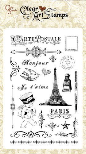 Crafty Secrets - Acrylic Stamps - French Mail - Scrap Of Your Life 