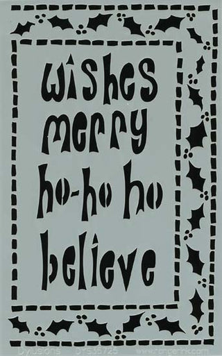 Ranger Ink - Dylusions - Stencils- Ho Ho Holly - Small - Scrap Of Your Life 