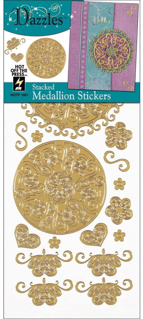 HOTP - Stickers - Dazzles Stacked Medallion - Scrap Of Your Life 