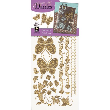 HOTP - Stickers - Dazzles Butterfly Stickers - Gold - Scrap Of Your Life 