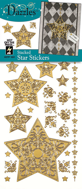 HOTP - Stickers - Dazzles Gold Star - Scrap Of Your Life 
