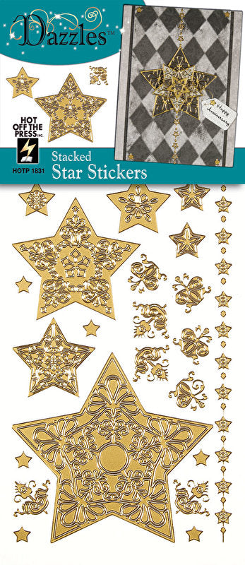 HOTP - Stickers - Dazzles Gold Star - Scrap Of Your Life 