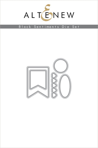 Altenew - Block Sentiments Stamp & Die Bundle ALT4757 - Scrap Of Your Life 