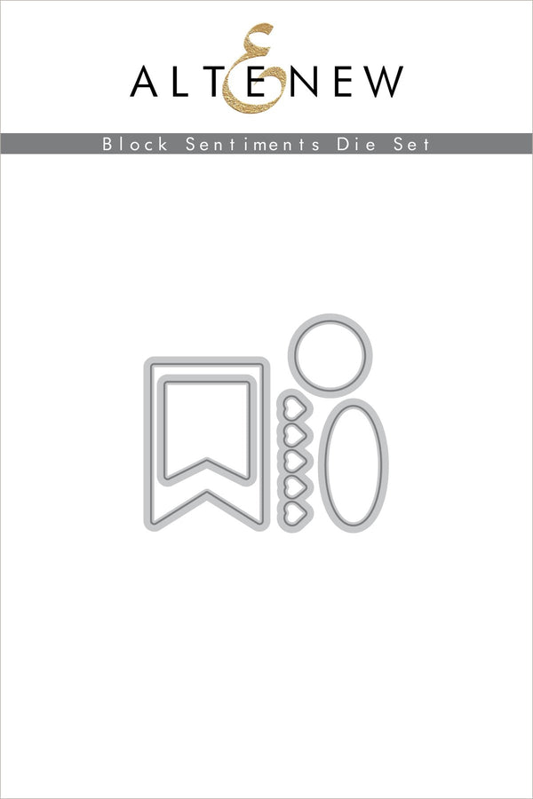 Altenew - Block Sentiments Stamp & Die Bundle ALT4757 - Scrap Of Your Life 