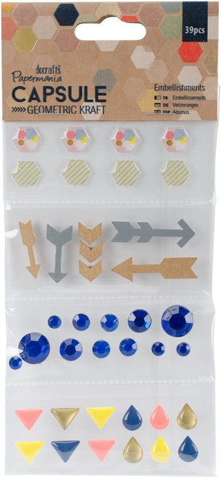 Do Crafts Papermania Embellishments Capsule - Geometric Kraft - Scrap Of Your Life 