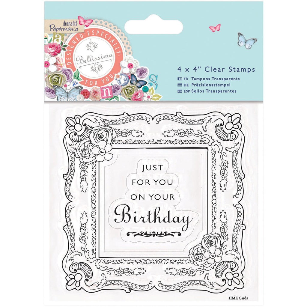 Do Crafts Acrylic Stamp Set 4" x 4" Birthday - Scrap Of Your Life 