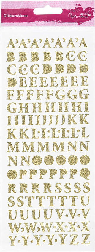 Do Crafts Glitterations - Anita's Glitterations Upper Case Alphabet Stickers - Scrap Of Your Life 