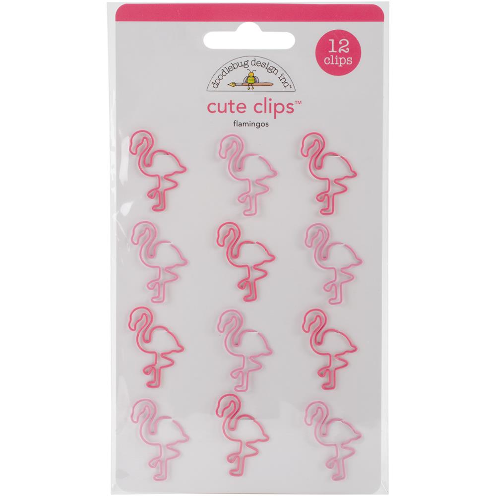 Doodlebug Designs - Cute Clips - Flamingos - Scrap Of Your Life 